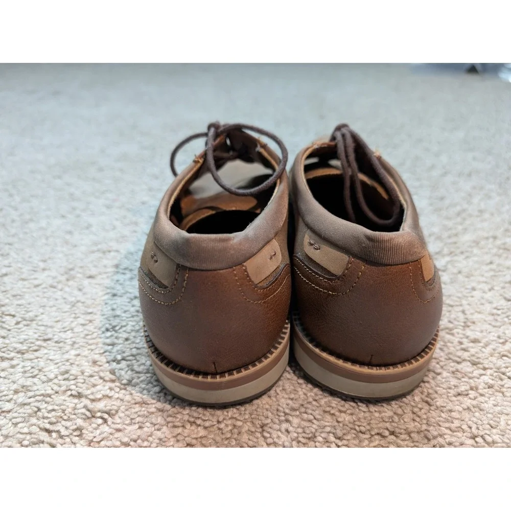 J. Ferrar Thornton 014-1242 Oxford Shoes Mens 10M Synthetic Brown Memory Foam